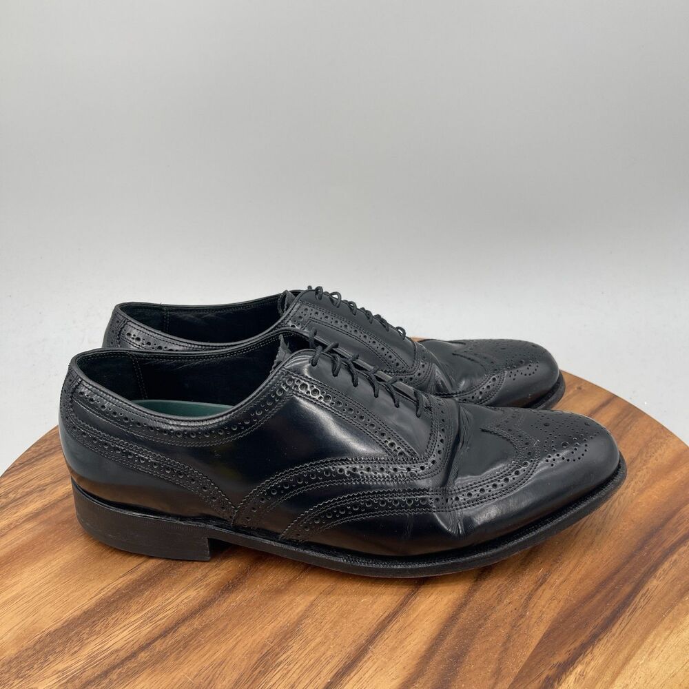 Florsheim Imperial Oxfords Mens Size 11.5 D Black Leather Wingtip Dress Shoes